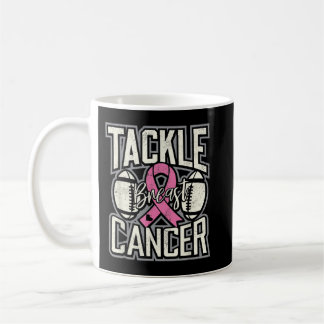 Tackle Breast Cancer Awareness Football Pink Ribbo Coffee Mug