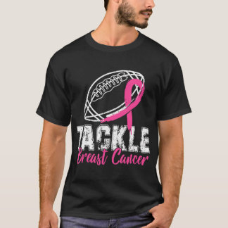 Tackle Breast Cancer Awareness Football Survivor T-Shirt