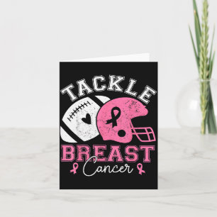 Tackle Breast Cancer Awareness Nk Ribbon American Card