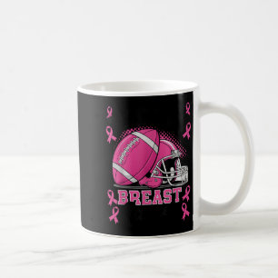 Tackle Breast Cancer Awareness Nk Ribbon Football  Coffee Mug