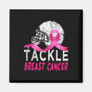 Tackle Breast Cancer Awareness Survivor Football O Magnet