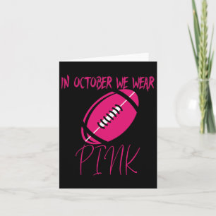 Tackle Breast Cancer Awareness Survivor Footbyll O Card