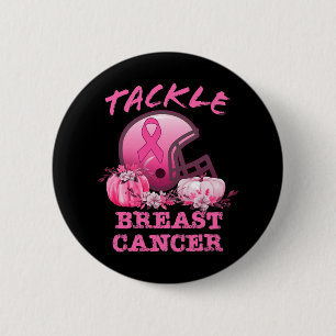 Tackle Breast Cancer Football Breast Cancer Awaren 6 Cm Round Badge