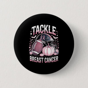 Tackle Breast Cancer Football Breast Cancer Awaren 6 Cm Round Badge