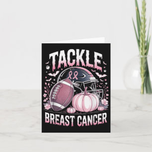 Tackle Breast Cancer Football Breast Cancer Awaren Card
