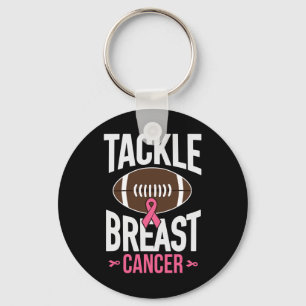 Tackle Breast Cancer Footll Awareness Support  Key Ring