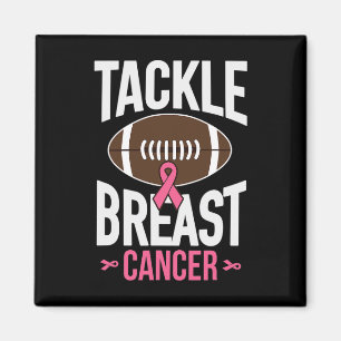 Tackle Breast Cancer Footll Awareness Support Magnet