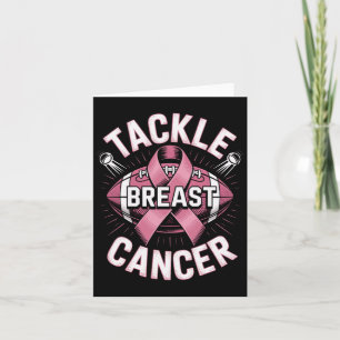 Tackle Breast Cancer Footll Awareness Supporters Card