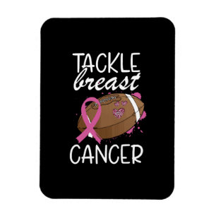 Tackle Cancer Breast Cancer Awareness Ribbon  Magnet