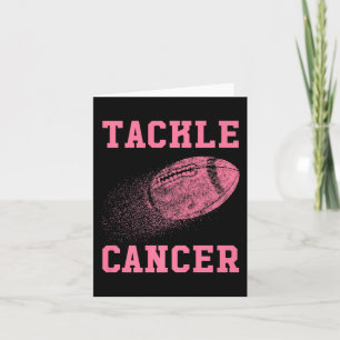 Tackle Cancer Football - Breast Cancer Awareness  Card