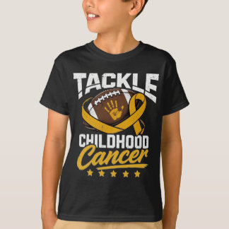 Tackle Childhood Cancer Awareness Football T-Shirt