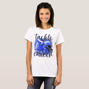 Tackle Colon Cancer Football Themed T-Shirt