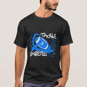 Tackle Diabetes Awareness Football T-Shirt