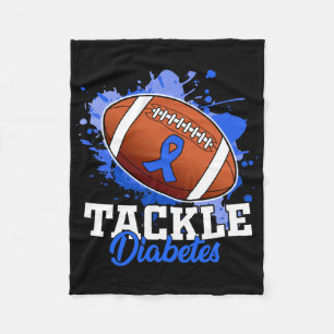 Tackle Diabetic Blue Diabetes Type 1 Awareness War Fleece Blanket