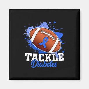 Tackle Diabetic Blue Diabetes Type 1 Awareness War Magnet