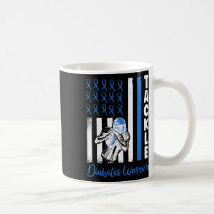 Tackle Flag Usa Diabetic Blue Diabetes Type 1 Awar Coffee Mug