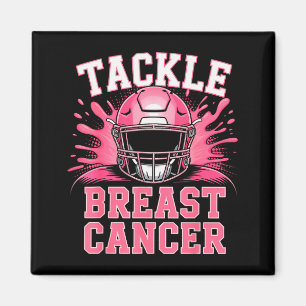 Tackle Football Breast Cancer Awareness Nk Ribbon  Magnet