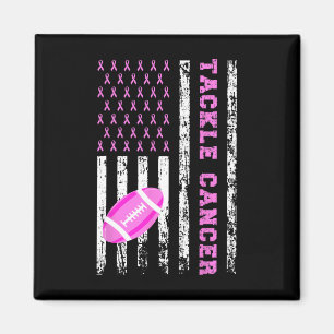 Tackle Footll Pink Ribbon Breast Cancer Awareness  Magnet