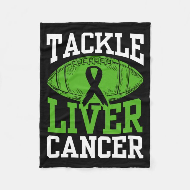 Tackle Liver Cancer Awareness Performance Fleece Blanket (Front)