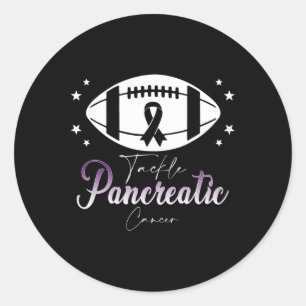 Tackle Pancreatic Cancer-Pancreatic Cancer Awarene Classic Round Sticker