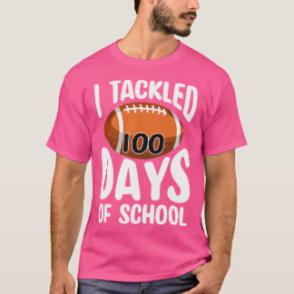 Tackled 100 Days Basketball Boys Costume 100Th Day T-Shirt