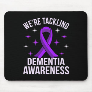 Tackling Dementia Awareness Alzheimerheimer's Purp Mouse Pad