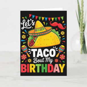Taco about birthday funny cinco de mayo mexican card