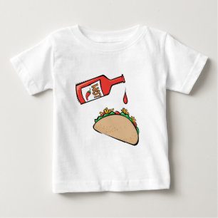Taco and Hot Sauce Baby T-Shirt