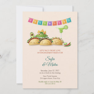 Taco and Margarita Fiesta Engagement Party Invite