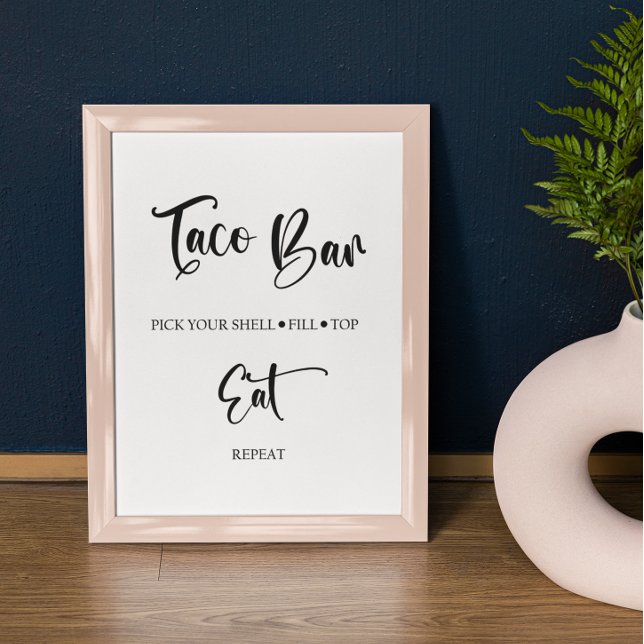  Taco Bar Wedding Sign Poster (Creator Uploaded)