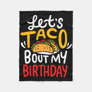 Taco Birthday Cinco De Mayo Fleece Blanket