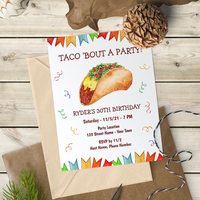 Taco Birthday Invitation (Creator Uploaded)