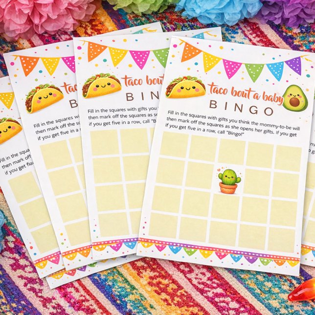 Taco bout a baby -  Baby Shower Bingo Game Stationery (Creator Uploaded)