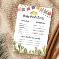 Taco Bout A Baby Fiesta Baby Predictions Game