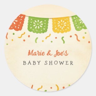 Taco Bout A Baby Fiesta Baby Shower Classic Round Sticker