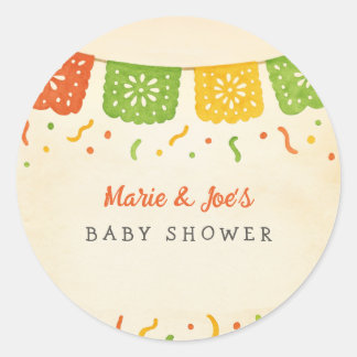 Taco Bout A Baby Fiesta Baby Shower Classic Round Sticker