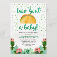 Taco 'Bout A Baby Fiesta Baby Shower Invitation