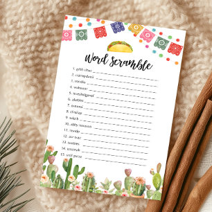 Taco Bout A Baby Fiesta Word Scramble Game