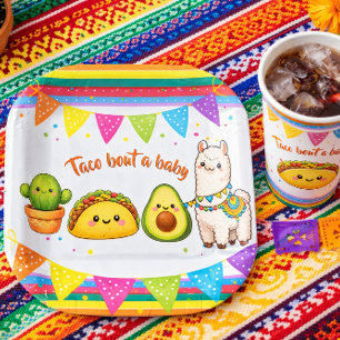 Taco bout a Baby Shower Paper Plate