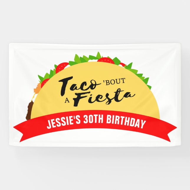 Taco 'Bout A Fiesta Banner (Horizontal)