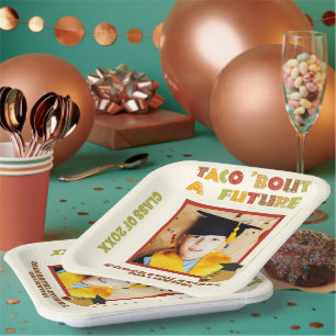 Taco Bout a Future Funny Graduation Party Paper Plate