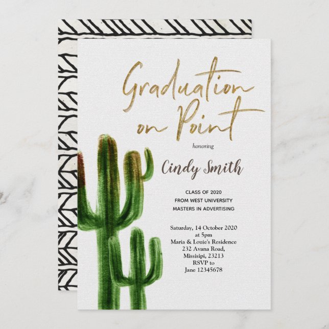 Taco bout a Graduation Party Invitation (Front/Back)