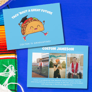 Taco Bout a Great Future Graduation Announcement