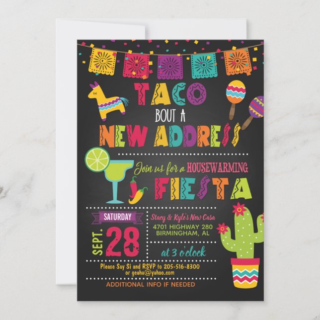 Taco Bout a New Address Housewarming Invitation (Front)
