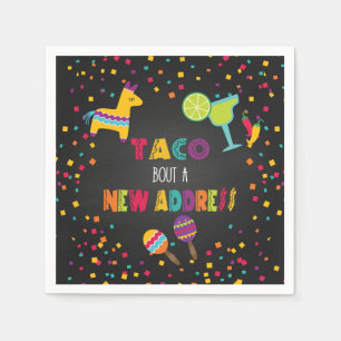 Taco Bout a New Address Napkin