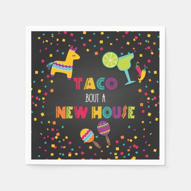 Taco Bout a New House Napkin (Front)