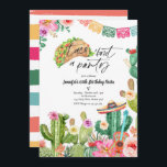Taco 'Bout A Party 60th Birthday Fiesta Cactus Invitation<br><div class="desc">Taco 'Bout A Party 60th Birthday Fiesta Cactus Invitation
All designs are © PIXEL PERFECTION PARTY LTD</div>