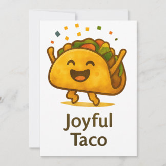Taco 'Bout a Party Cute Fiesta Birthday Invitation