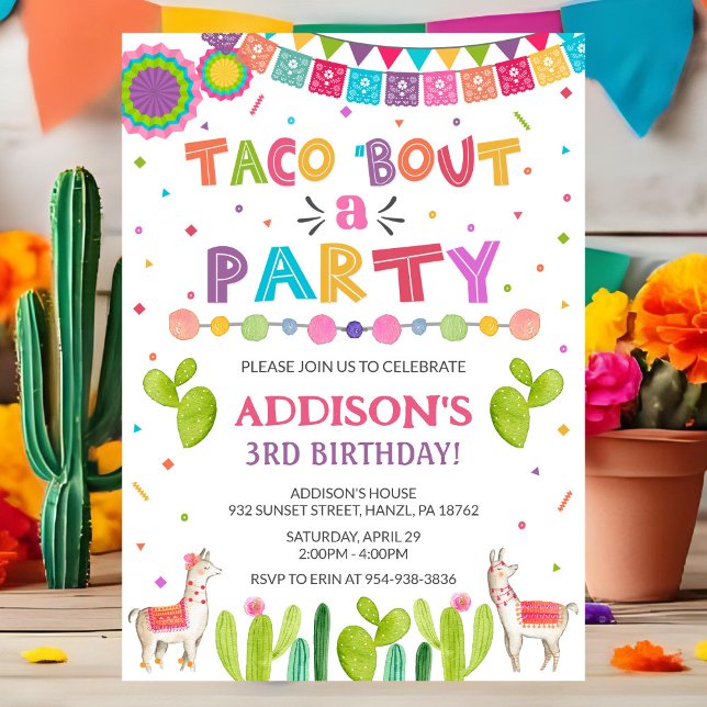 Taco Bout a Party Invitation | Fiesta Birthday (Creator Uploaded)