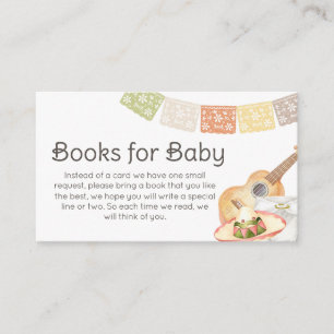Taco Bout Baby Mexican Baby Shower Books for Baby Enclosure Card